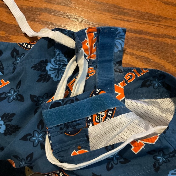Auburn Tigers Swim Trunks Mens XL Blue Orange Velcro closure ProPlayer 2 - Picture 7 of 9